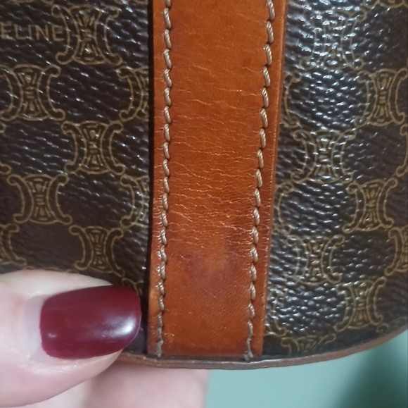 VGUC Celine Macadam Triomphe Vintage Bucket Bag - Picture 10 of 13